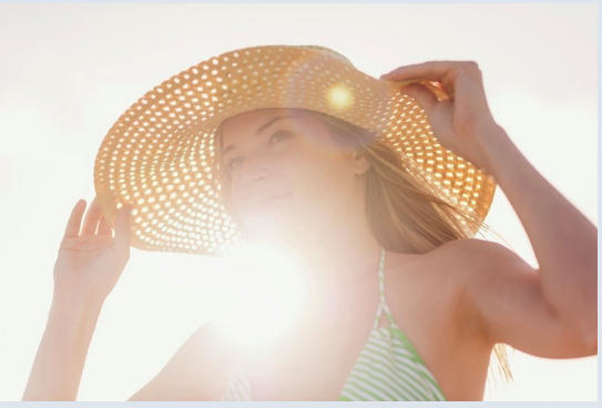 Woman in the sunshine