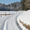 Snow on path